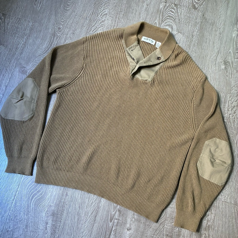 Orvis XL Heavyweight Military Style Commando Sweater 25x29